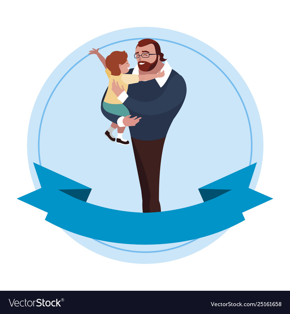 Father With Son Characters In Frame