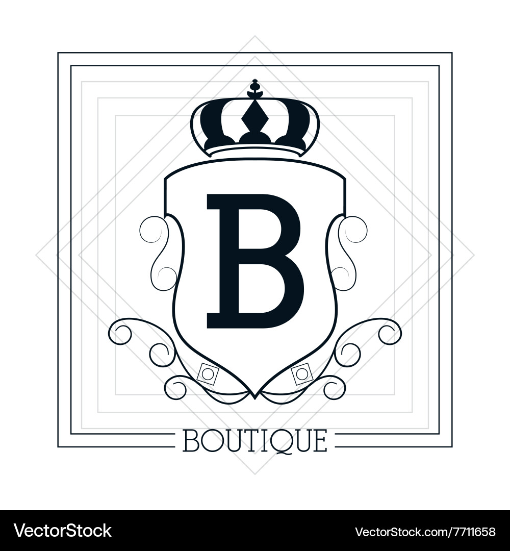 Monogram icon design Royalty Free Vector Image