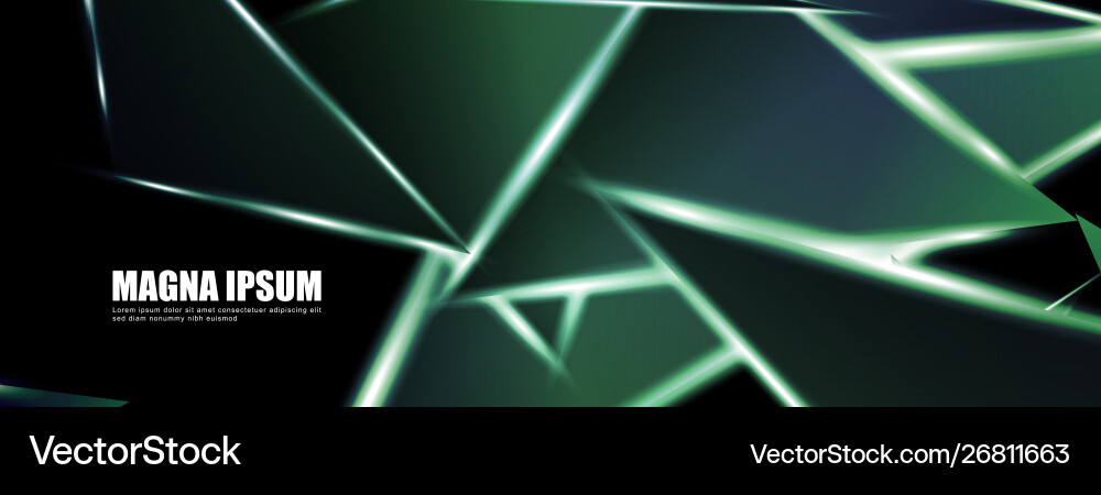 Background a luminous triangle shape design Vector Image