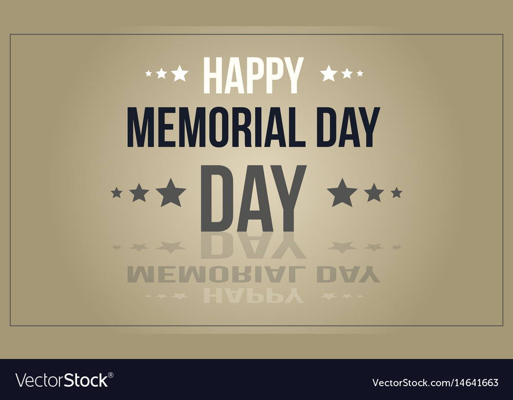 Collection stock of memorial day style Royalty Free Vector