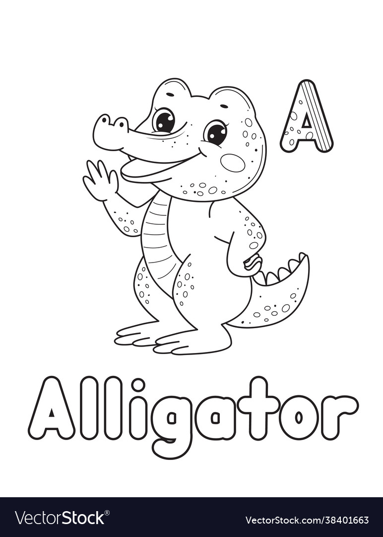 Line art design for kids coloring pageanimals Vector Image