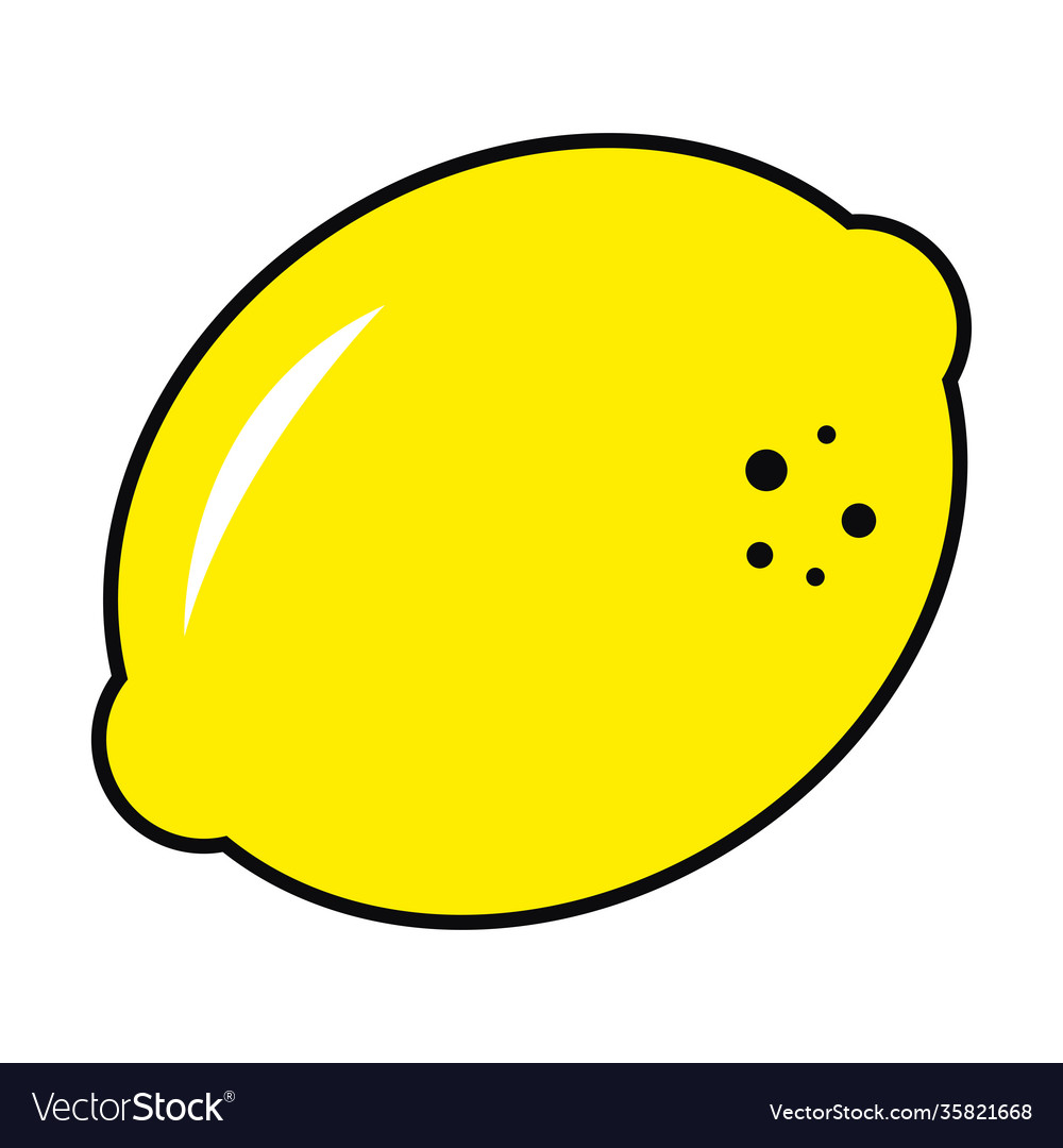 Lemon fruit icon design Royalty Free Vector Image