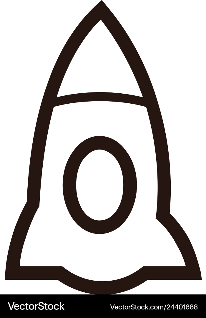 Rocket icon Royalty Free Vector Image - VectorStock