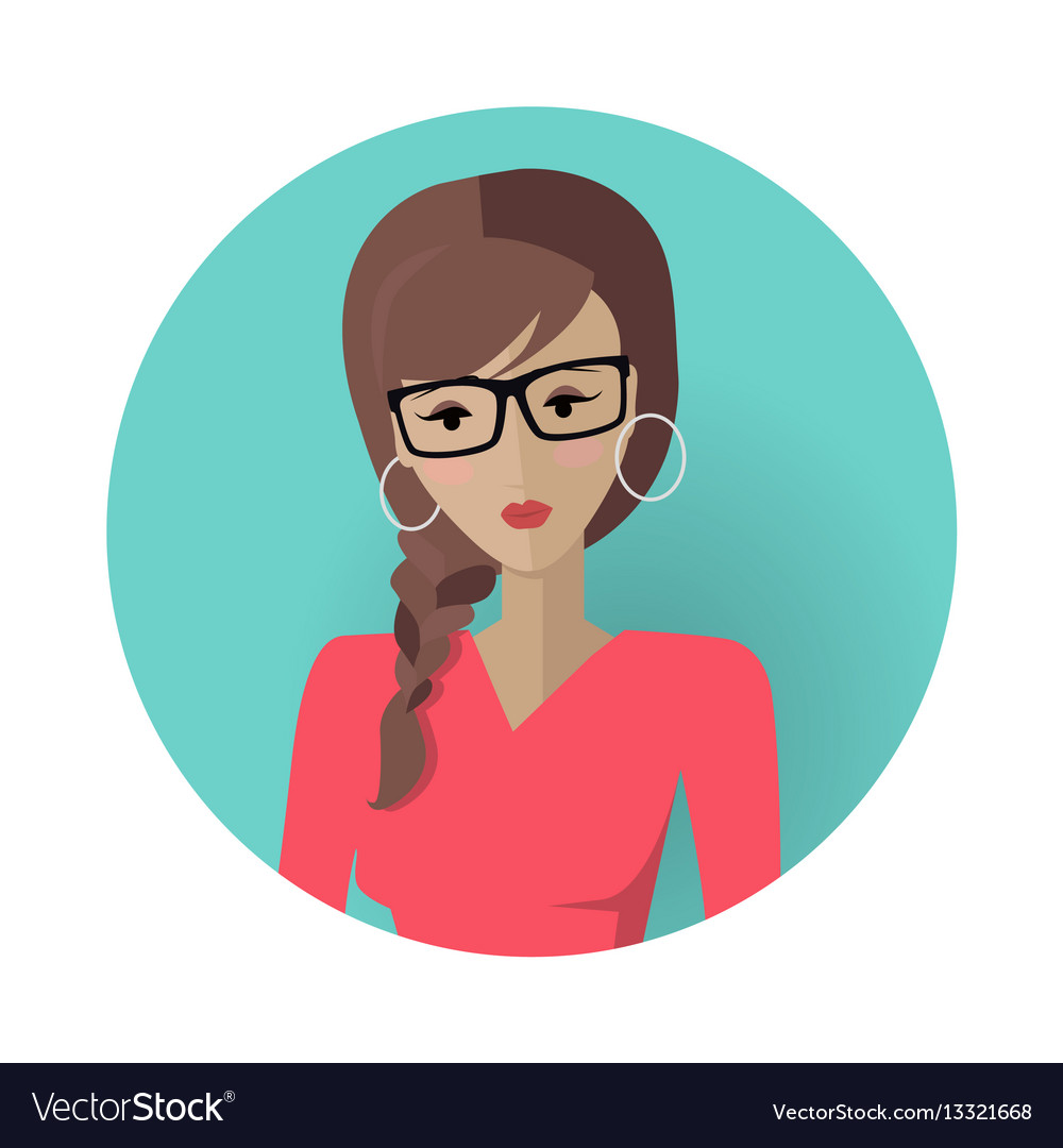 Free: Female Avatar Icon Vector Illustration 