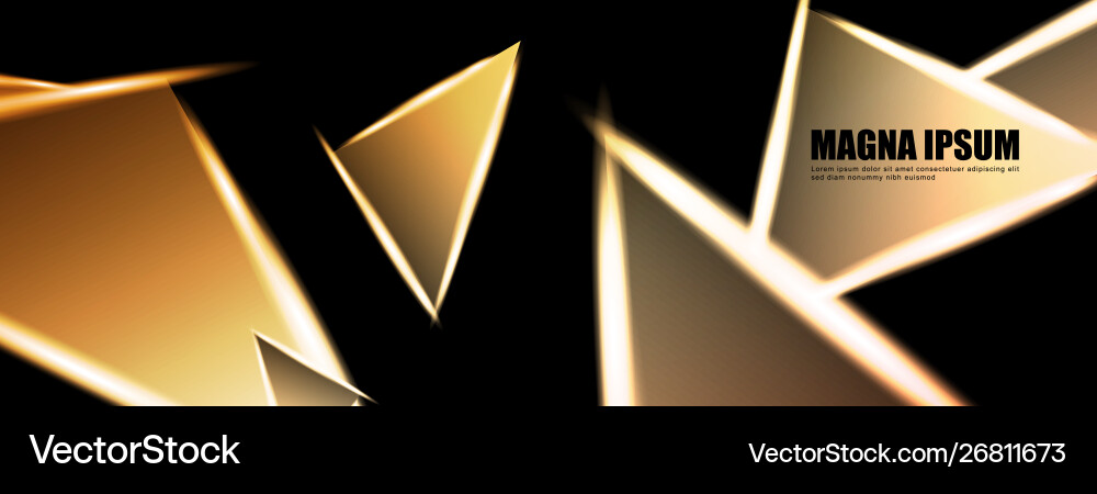 Background a luminous triangle shape design Vector Image