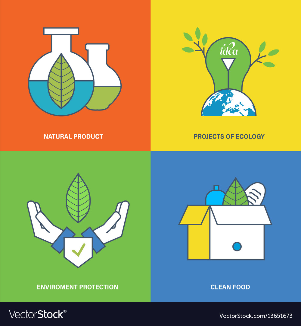 Environmental protection consumption of products Vector Image