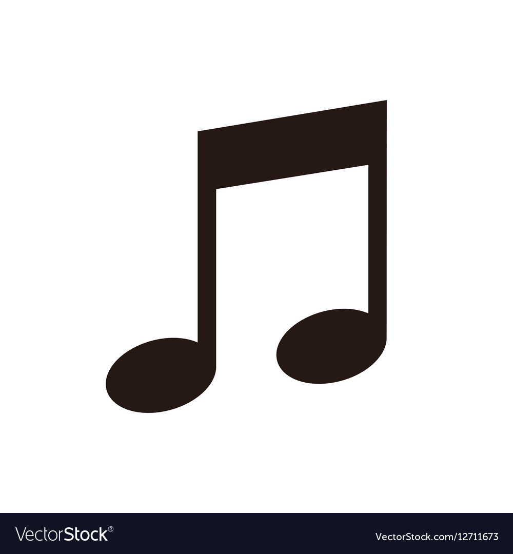 Music note icon Royalty Free Vector Image - VectorStock