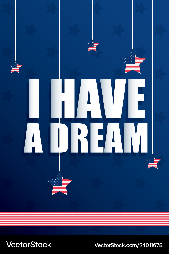 I Have A Dream Martin Luther King Royalty Free Vector Image