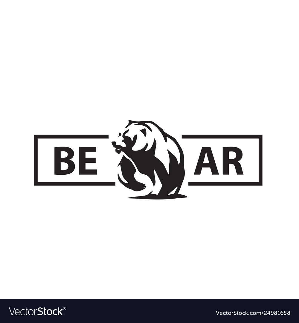 bear logo mascot template design elements template of a bear