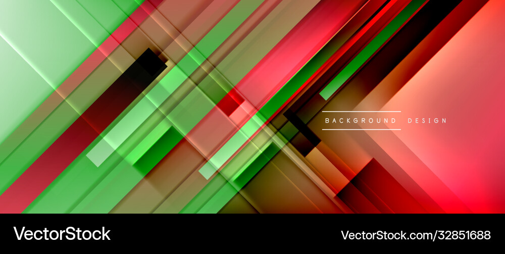 Dynamic lines on fluid color gradient trendy Vector Image