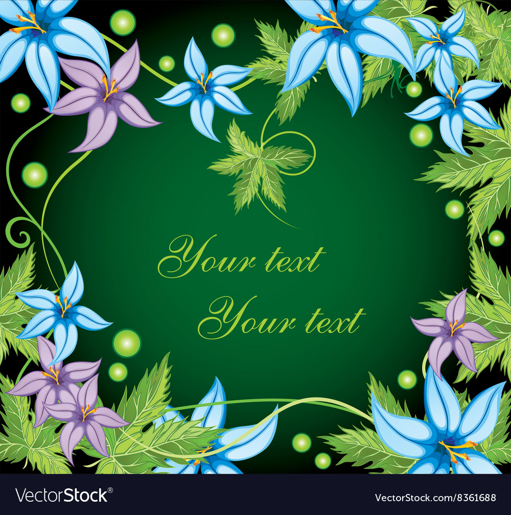 Floral border Royalty Free Vector Image - VectorStock