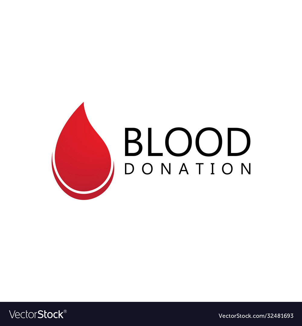 Blood logo Royalty Free Vector Image - VectorStock