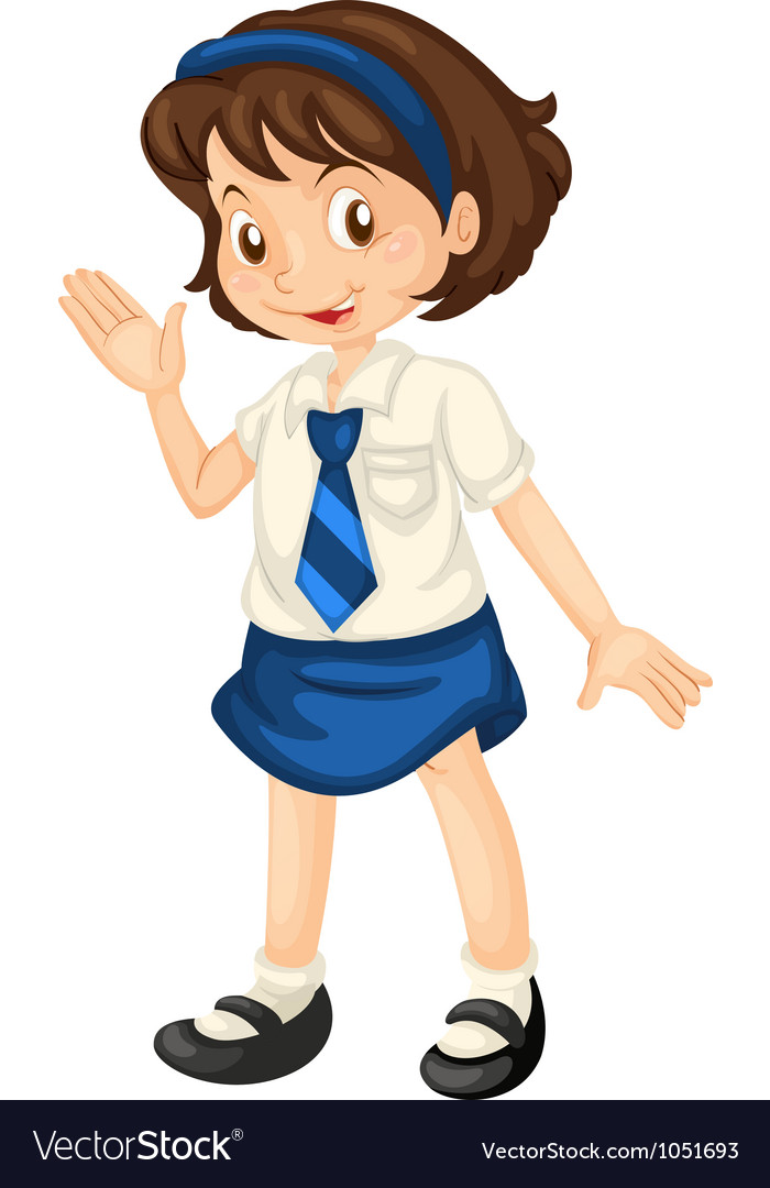 School dress girl outlet image