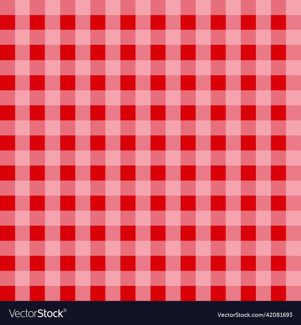Red gingham tablecloth pattern Royalty Free Vector Image