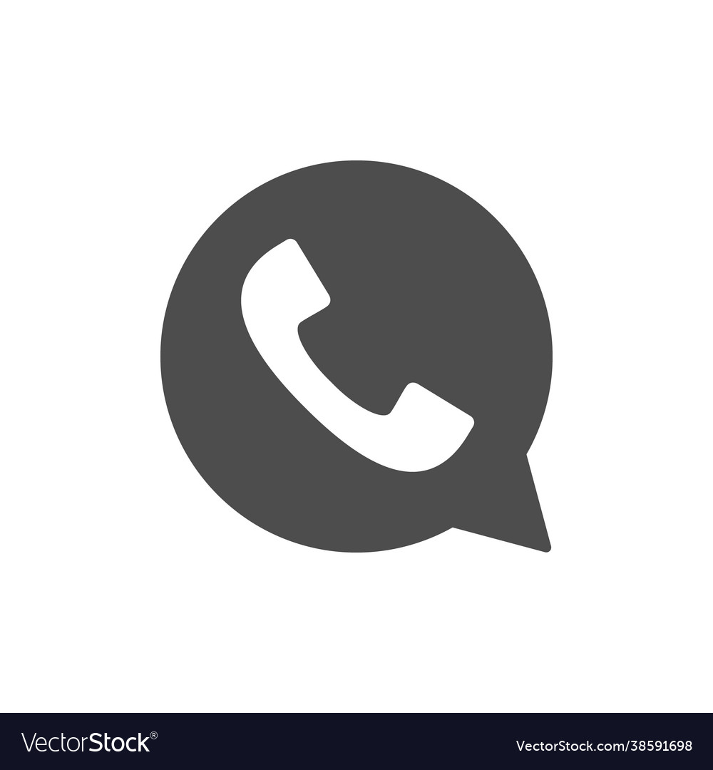 Phone call glyph icon or communication sign Vector Image