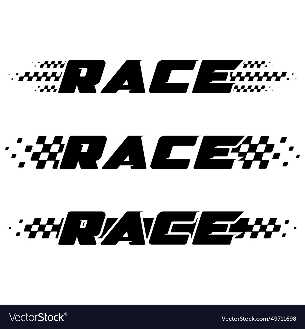 Sport race checkered lines Royalty Free Vector Image