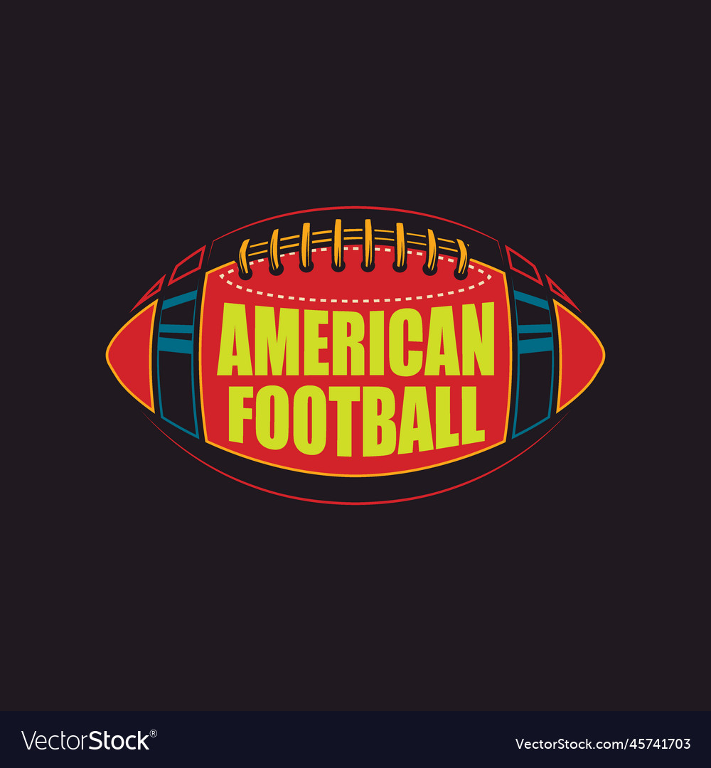 American Football Ball Royalty Free Vector Image