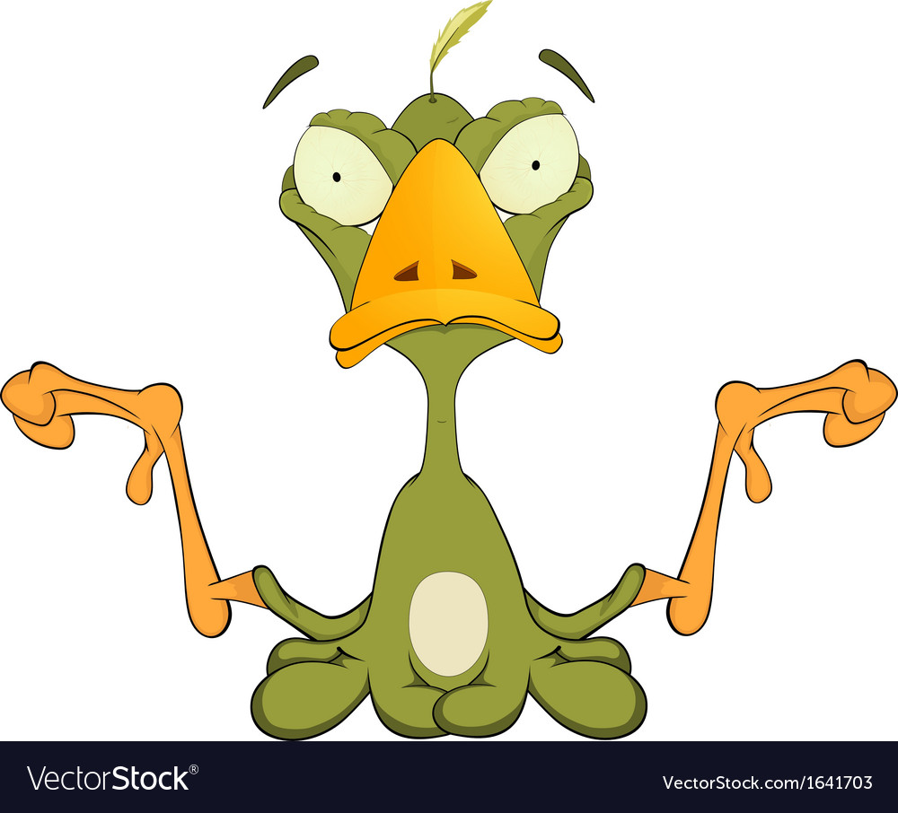 Baby bird of a cuckoo cartoon Royalty Free Vector Image Baby bird of a cuckoo cartoon Royalty Free Vector Image