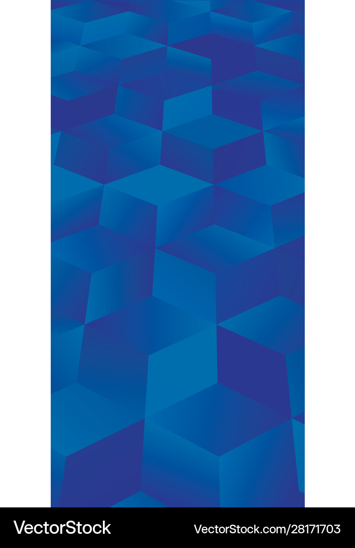 Colorful abstract cubes paint background Vector Image