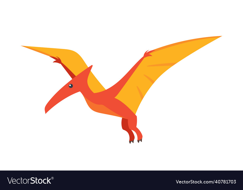 Cute Cartoon Baby Dinosaur Character Yellow Flying Pterodactyl,  Advertising, Monster, Pterodactyl PNG and Vector with Transparent  Background for Free Download