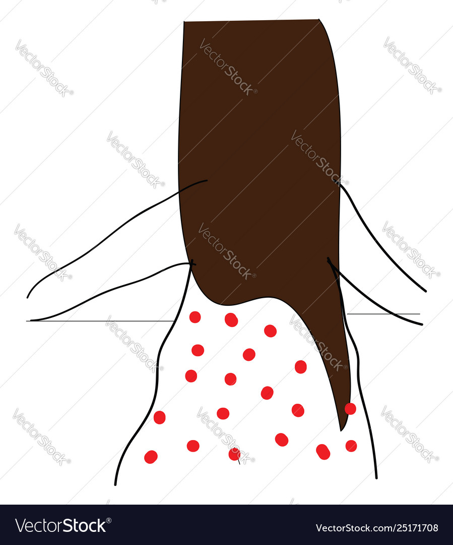 Brunette In Polka Dot Dress Royalty Free Vector Image Brunette In Polka Dot Dress Royalty Free Vector Image