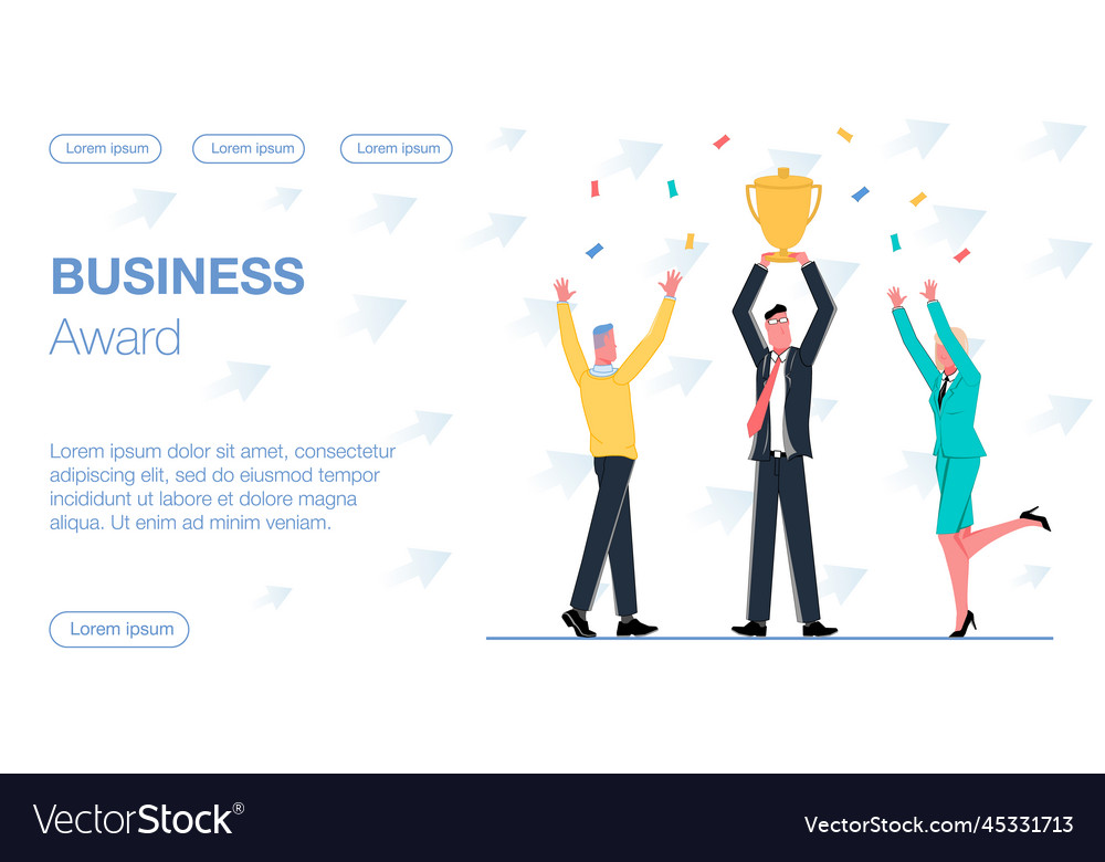 Business award Royalty Free Vector Image - VectorStock