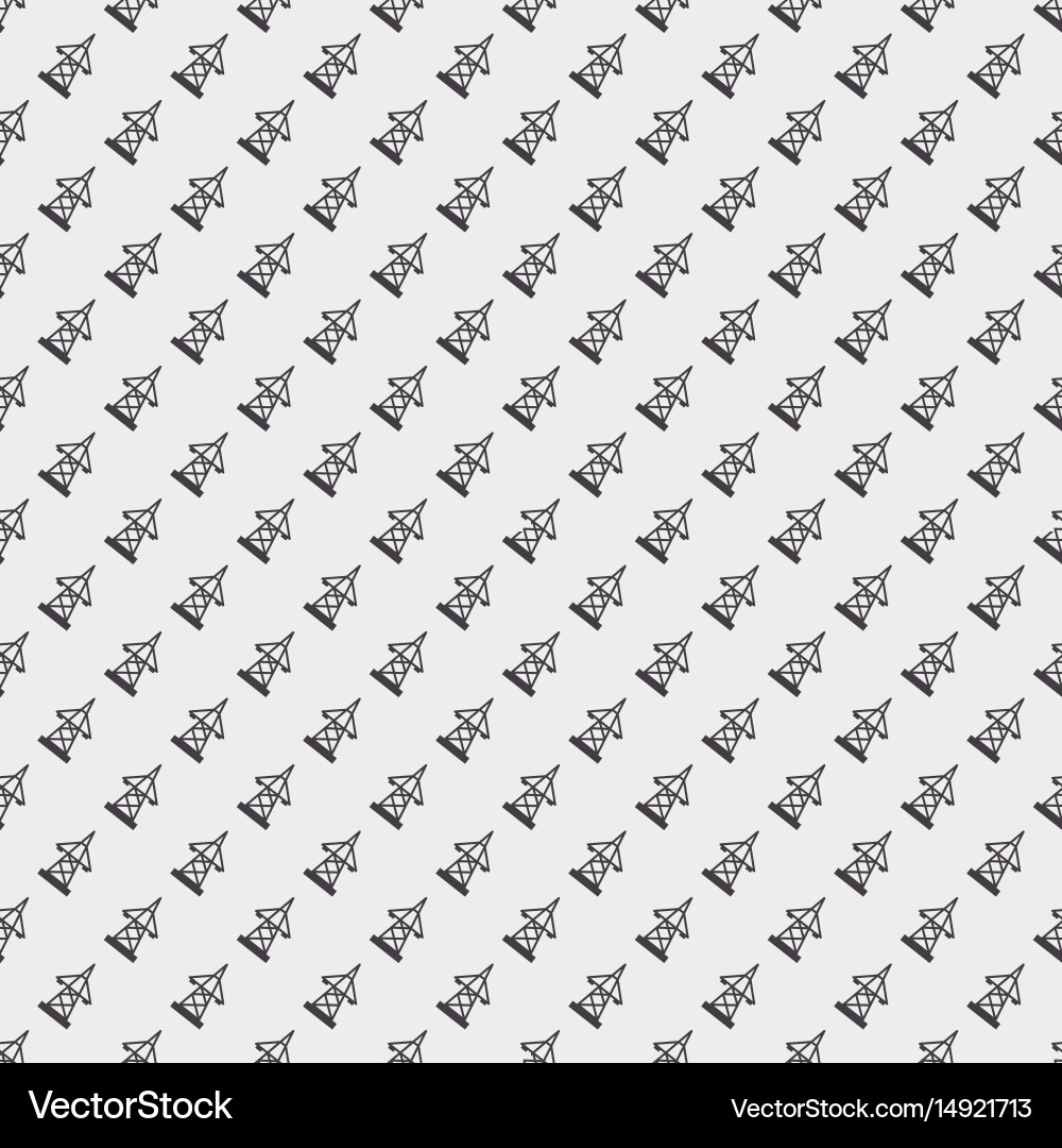 Electric pole seamless pattern Royalty Free Vector Image