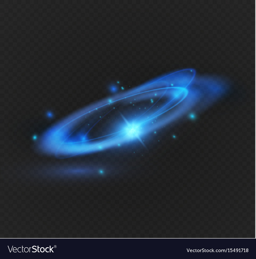 Circular lens flare transparent light effect Vector Image