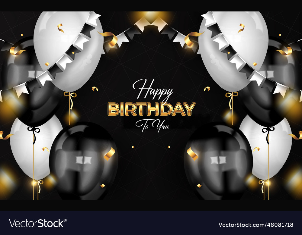 Happy birthday celebration background Royalty Free Vector