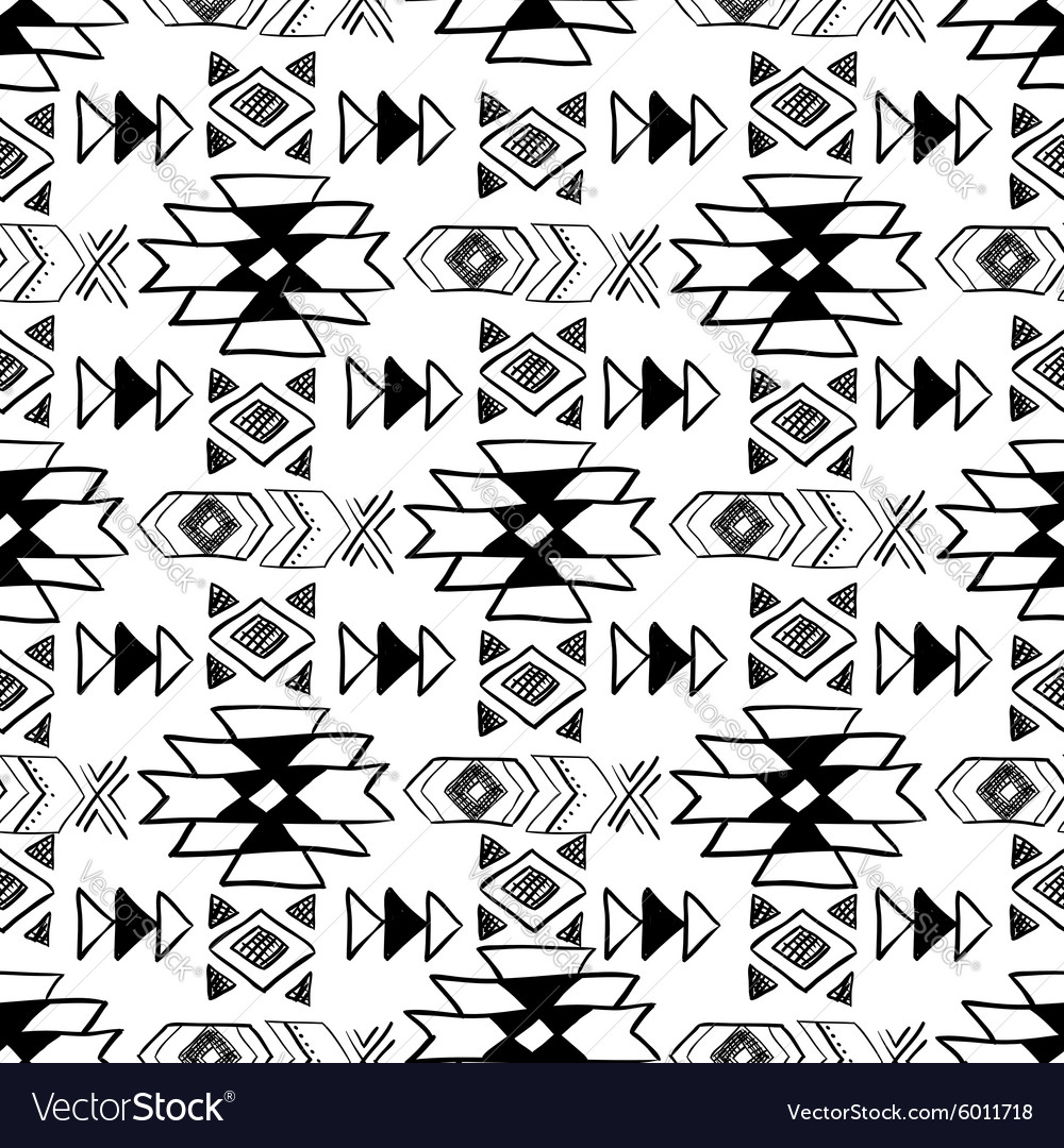 Native american seamless pattern Royalty Free Vector Image