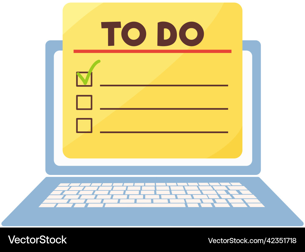 Program for planning schedule and appointments Vector Image