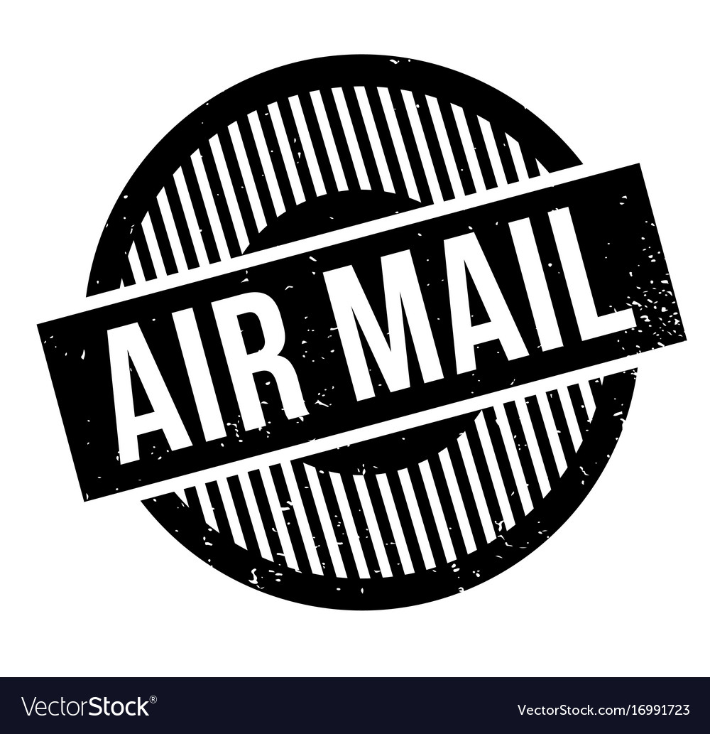 Air mail rubber stamp Royalty Free Vector Image