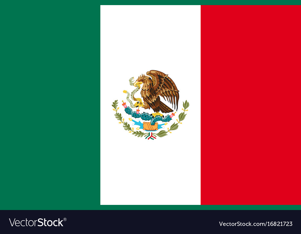 Flag of mexico Royalty Free Vector Image - VectorStock