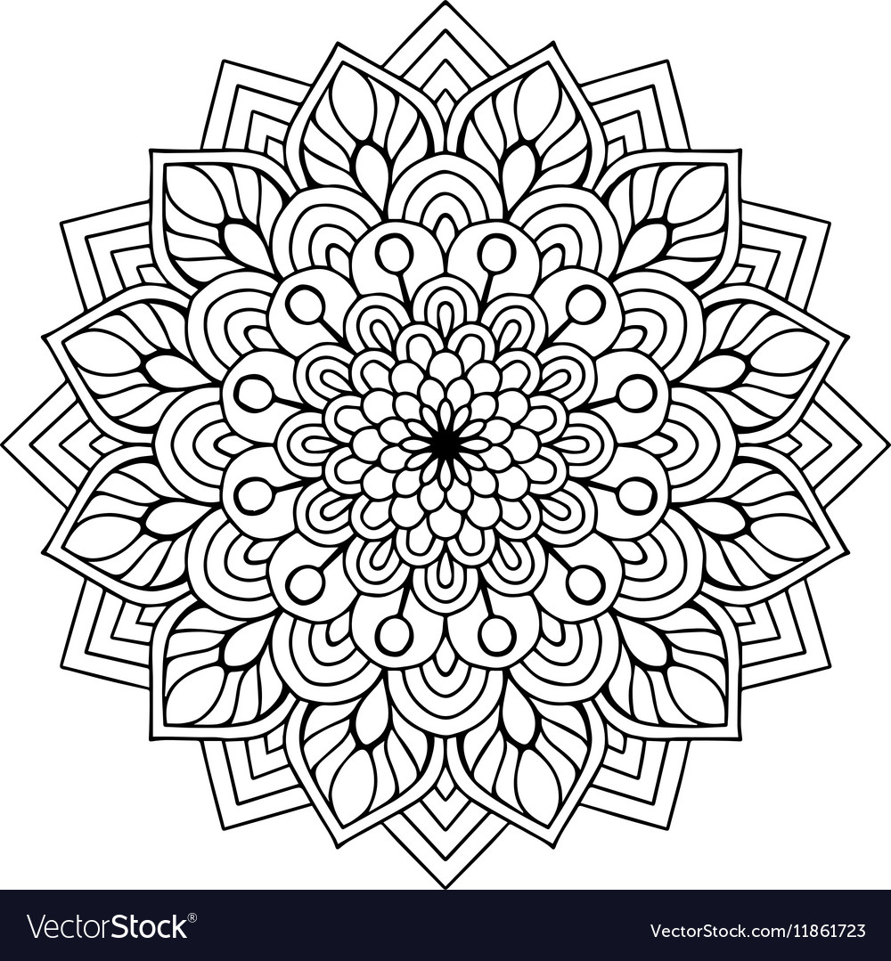 Download Indian Mandala Royalty Free Vector Image Vectorstock