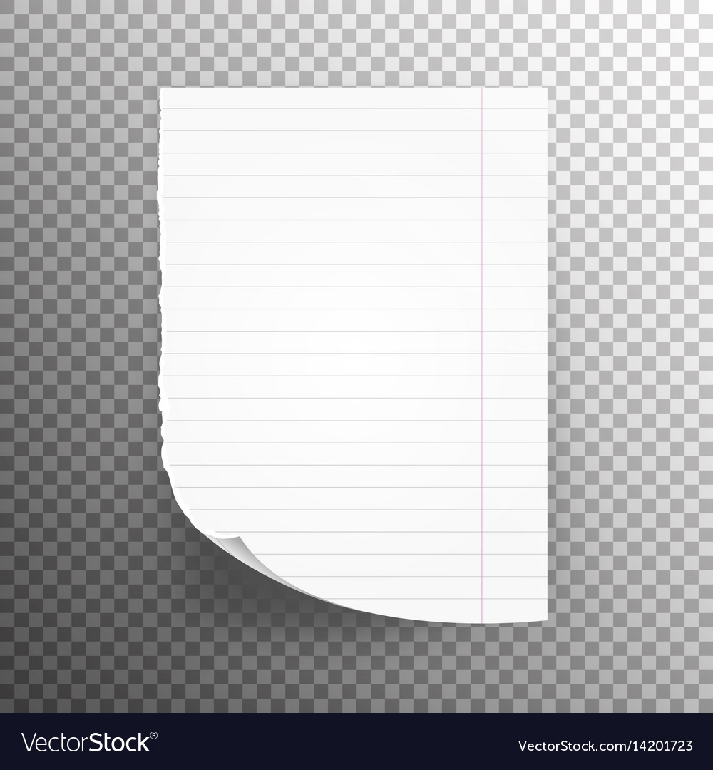 Note book paper Royalty Free Vector Image - VectorStock