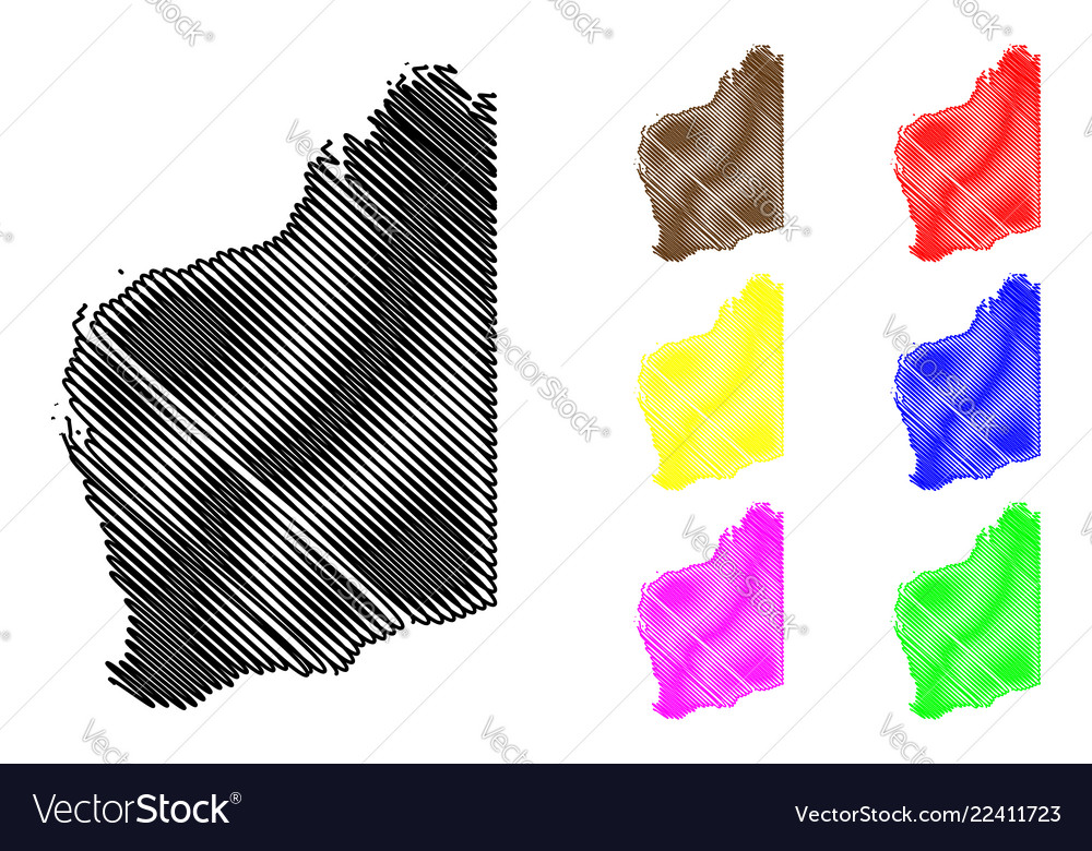 Western Australia Map Royalty Free Vector Image