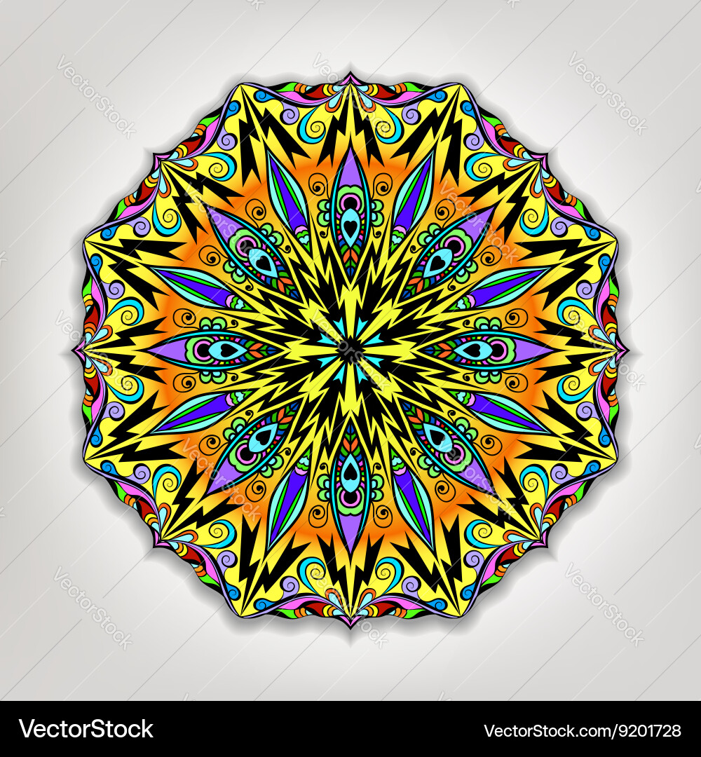 Mandala Ethnic decorative elements Royalty Free Vector Image