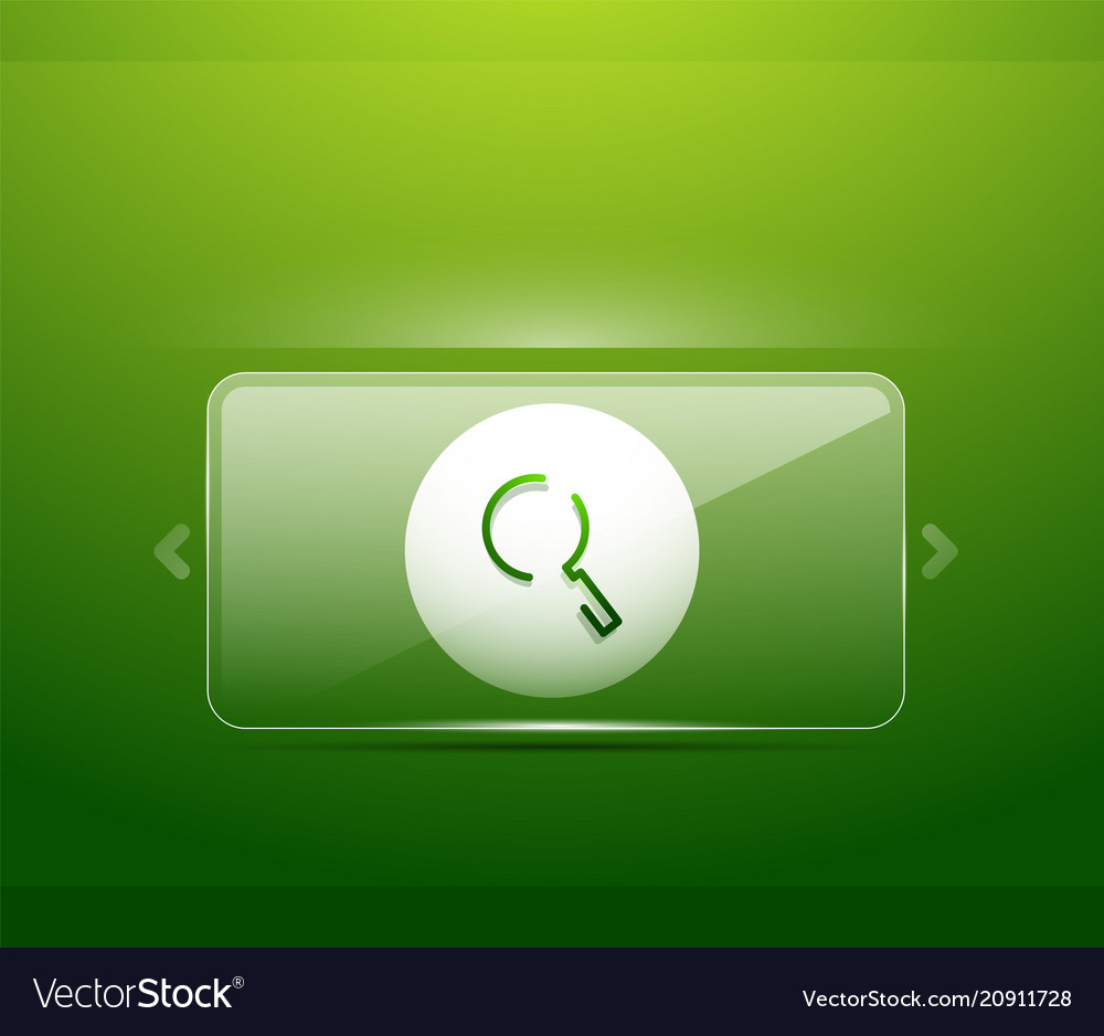 Search magnifier web button magnify icon modern Vector Image