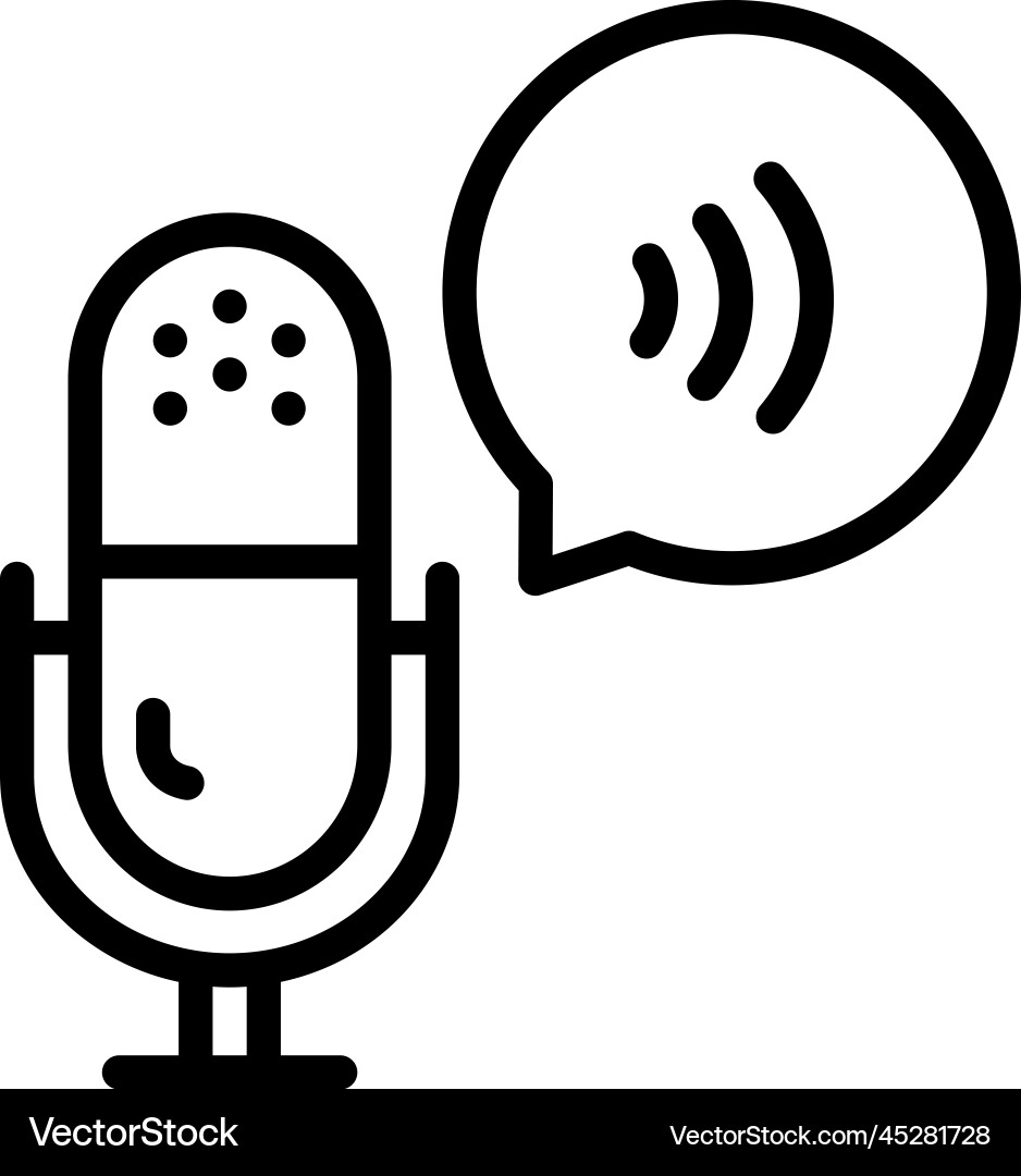 Vector Speaking Sign Speaking Royalty Free Vector Image - VectorStock