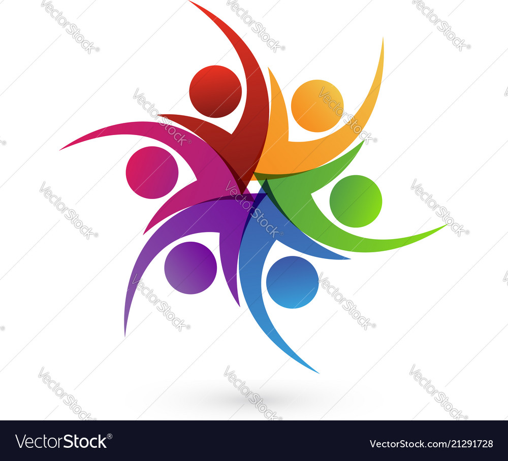 Teamwork group of people icon Royalty Free Vector Image