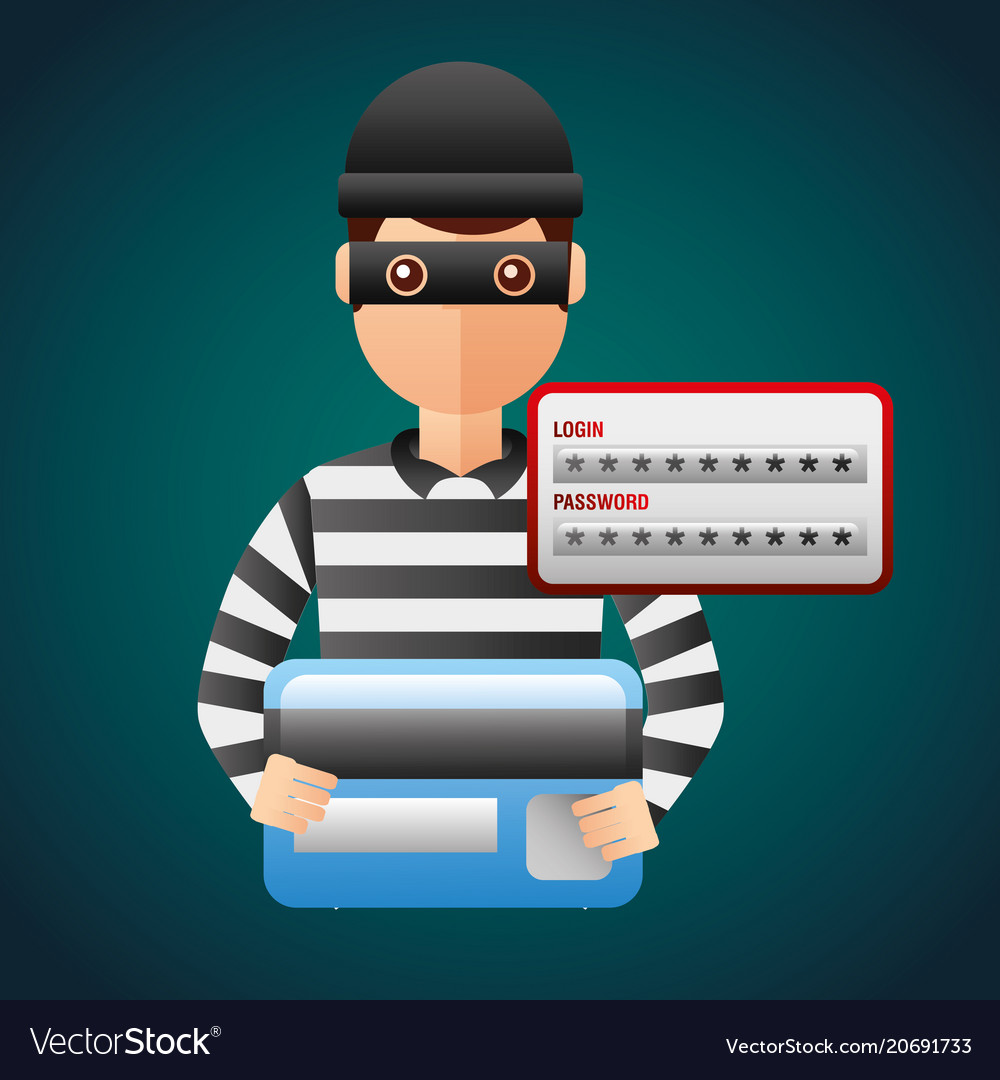 Cyber security concept Royalty Free Vector Image