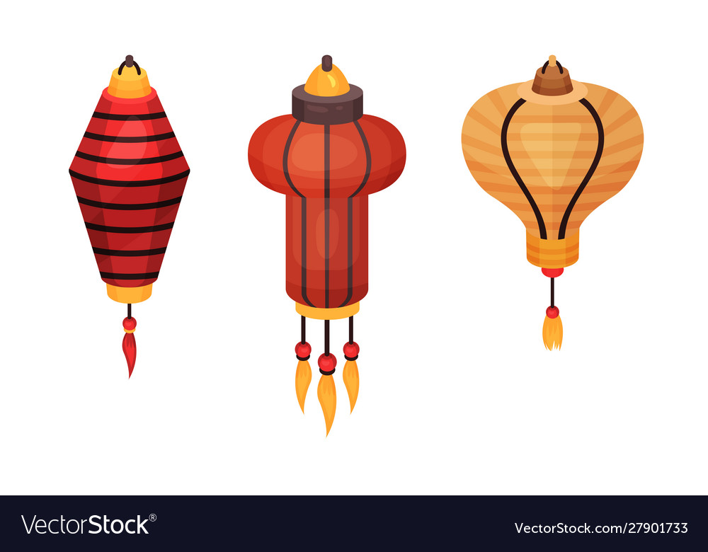 orange chinese lanterns