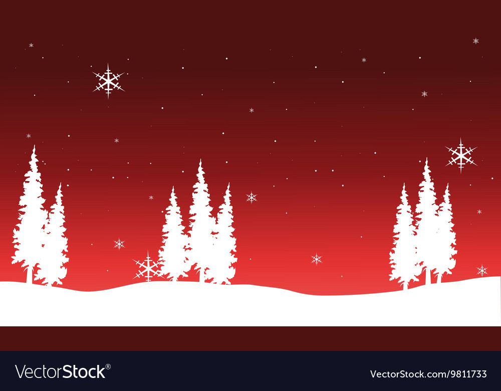 Silhouette of christmas spruce Royalty Free Vector Image