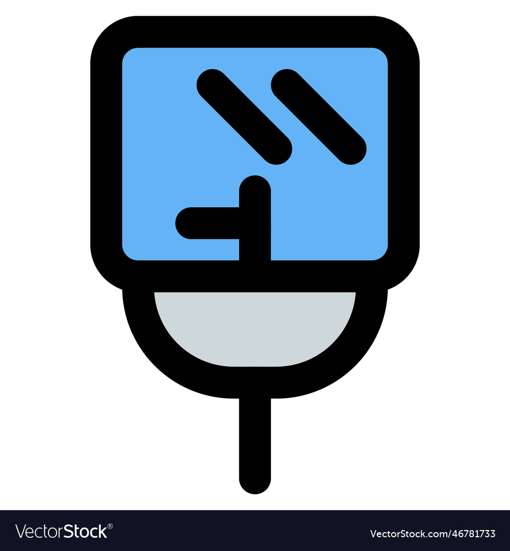 wall-hung-basin-with-mirror-setup-royalty-free-vector-image