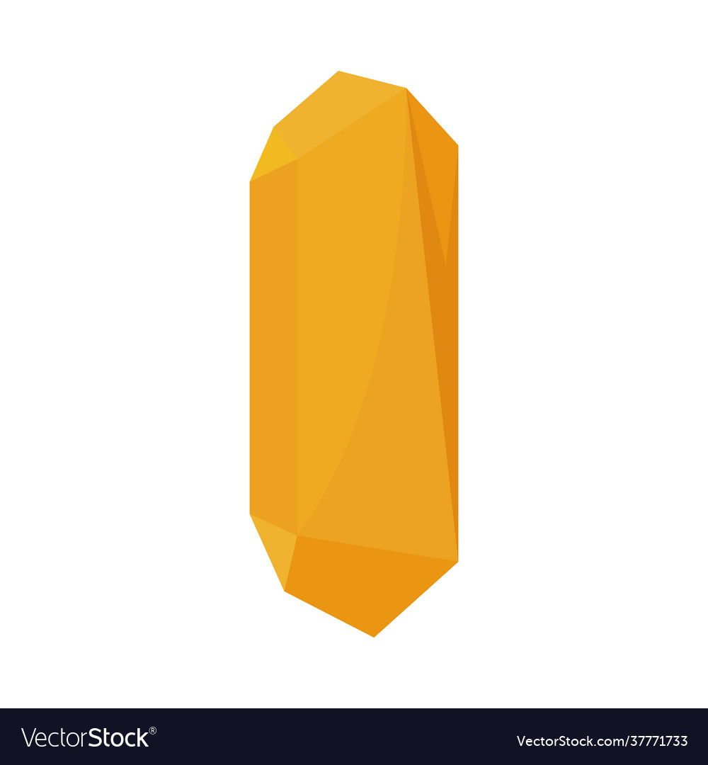 Yellow crystal design Royalty Free Vector Image