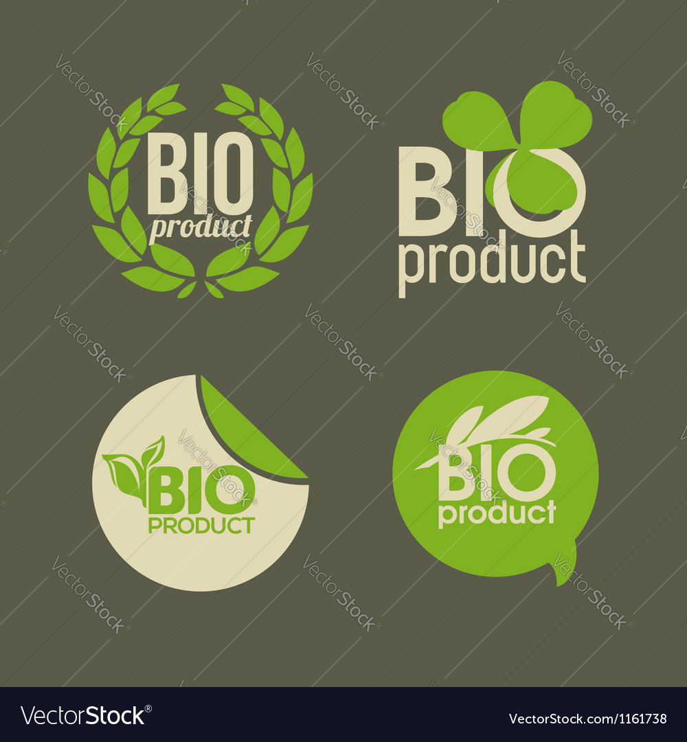 Bio product Royalty Free Vector Image - VectorStock