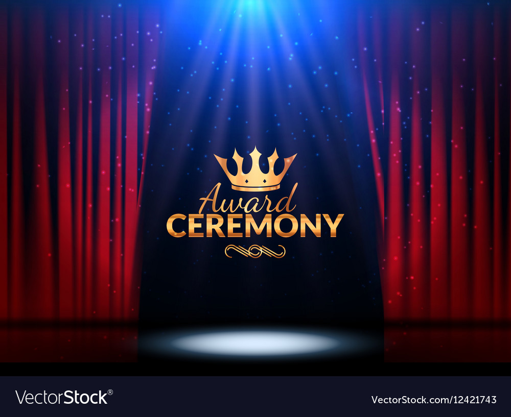 Award ceremony design template Award event with Vector Image