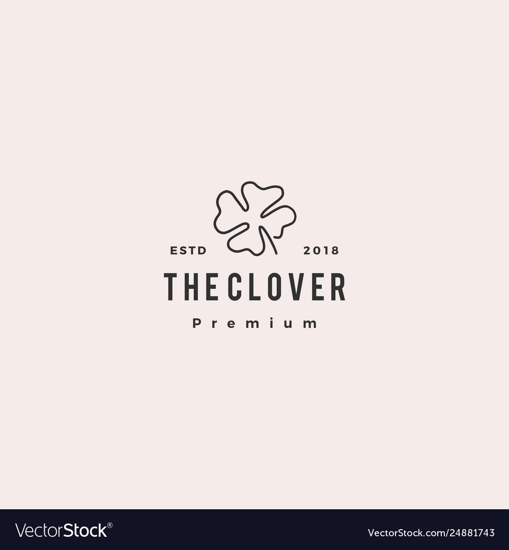 Clover logo doodle icon