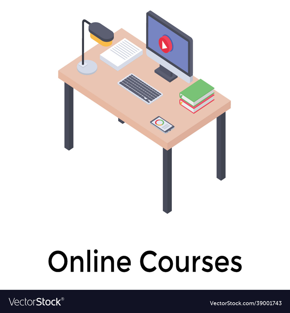 Online courses Royalty Free Vector Image - VectorStock