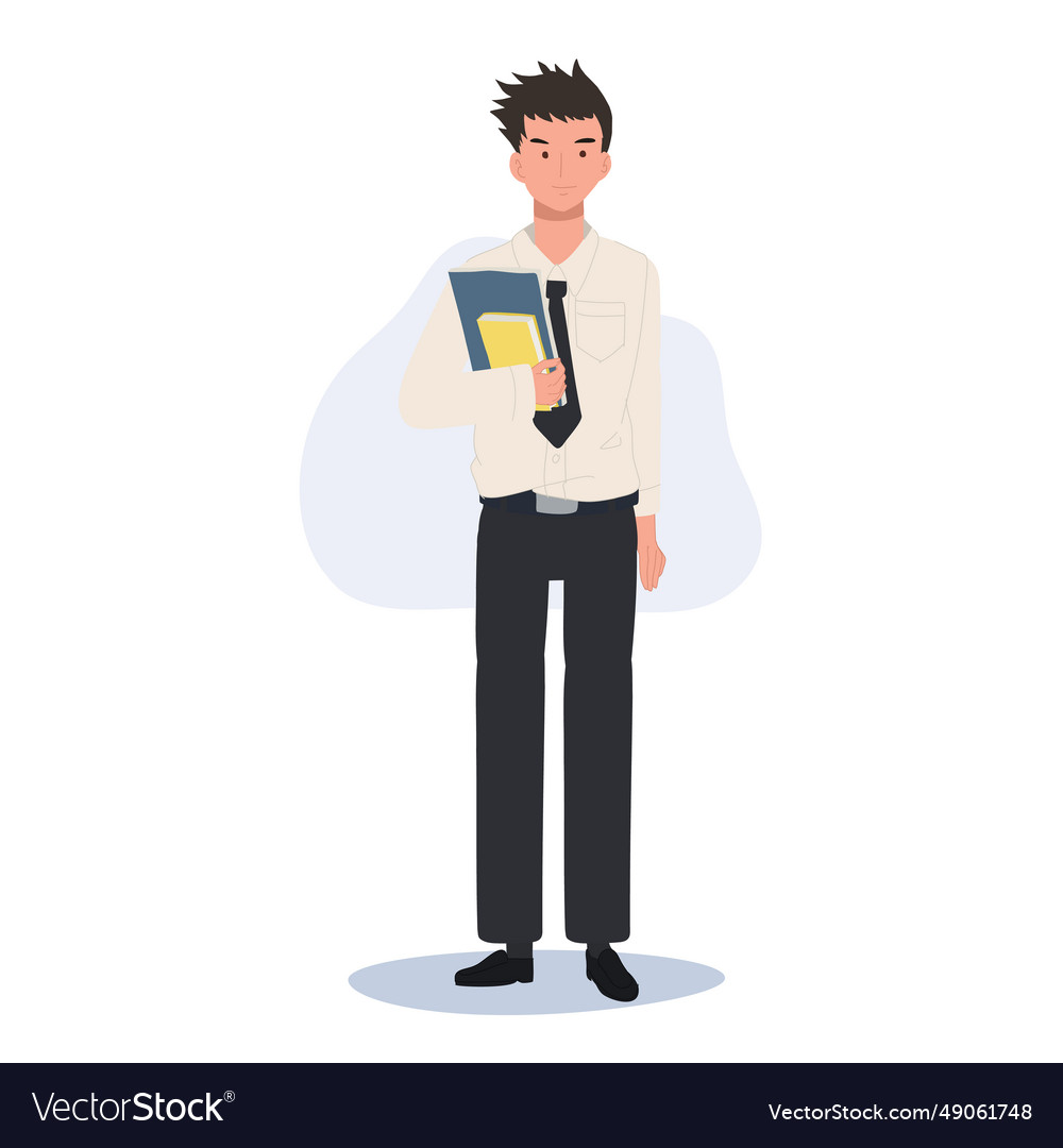 Academic lifestyle of thai college student Vector Image